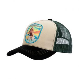 GORRA TRUCKER KING KEROSIN CALIFORNIA  BEIGE / OLIVA