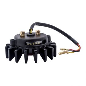 PILOTO TRASERO MOTONE BIG FIN LED. NEGRO, SIN SOPORTE. CEPE