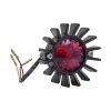 PILOTO TRASERO MOTONE BIG FIN LED. NEGRO, SIN SOPORTE. CEPE