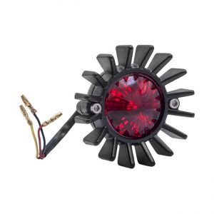 PILOTO TRASERO MOTONE BIG FIN LED. NEGRO, SIN SOPORTE. CEPE