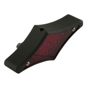 PILOTO TRASERO DIAMANTE DE LENTE PLANA LED NEGRO