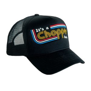 GORRA TRUCKER 13 1/2  BEBÉ IT’S A CHOPPER NEGRO