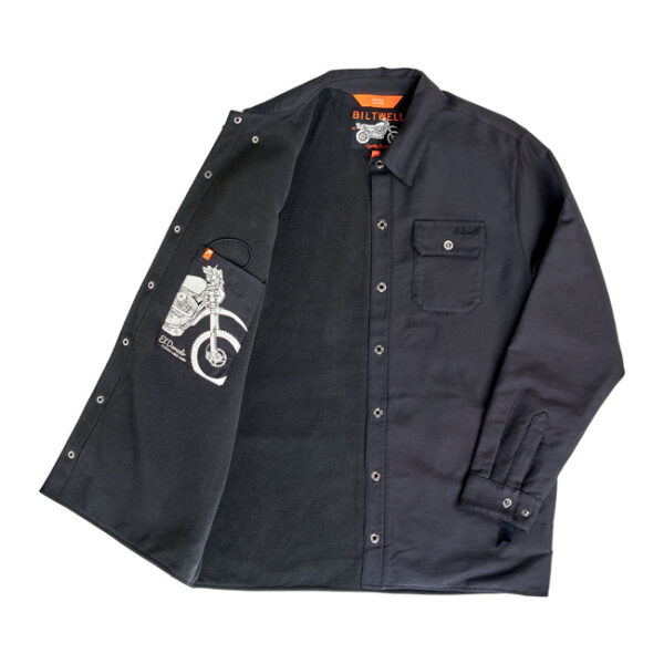 Chaqueta tipo camisa Biltwell El Dorado negra - Imagen 13