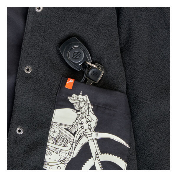 Chaqueta tipo camisa Biltwell El Dorado negra - Imagen 8