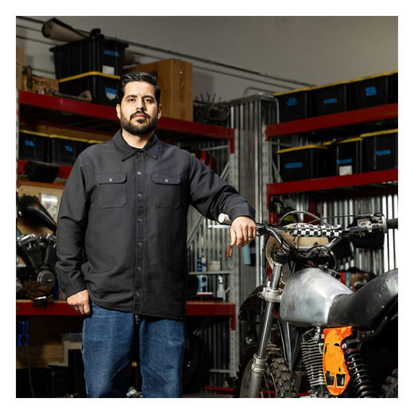 Chaqueta tipo camisa Biltwell El Dorado negra - Imagen 9