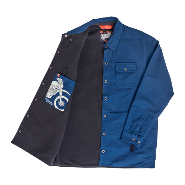 Chaqueta tipo camisa Biltwell El Dorado azul marino - Imagen 3