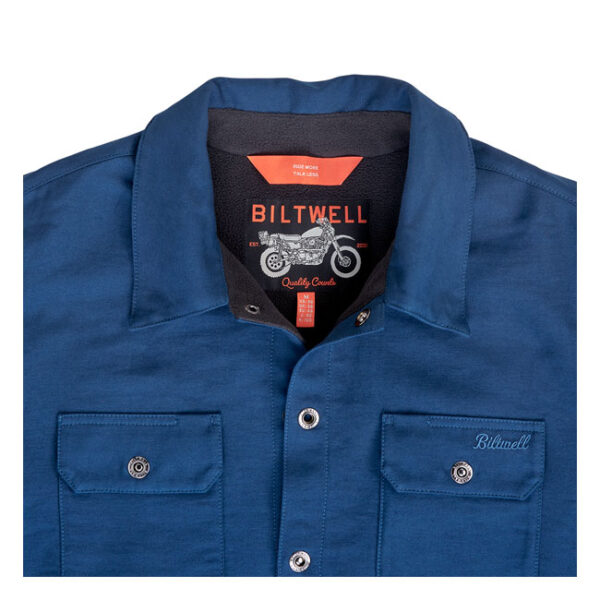 Chaqueta tipo camisa Biltwell El Dorado azul marino - Imagen 5