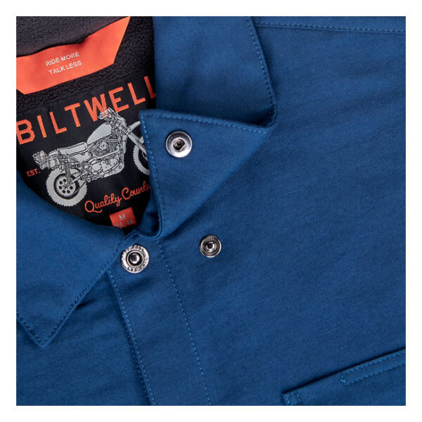 Chaqueta tipo camisa Biltwell El Dorado azul marino - Imagen 13