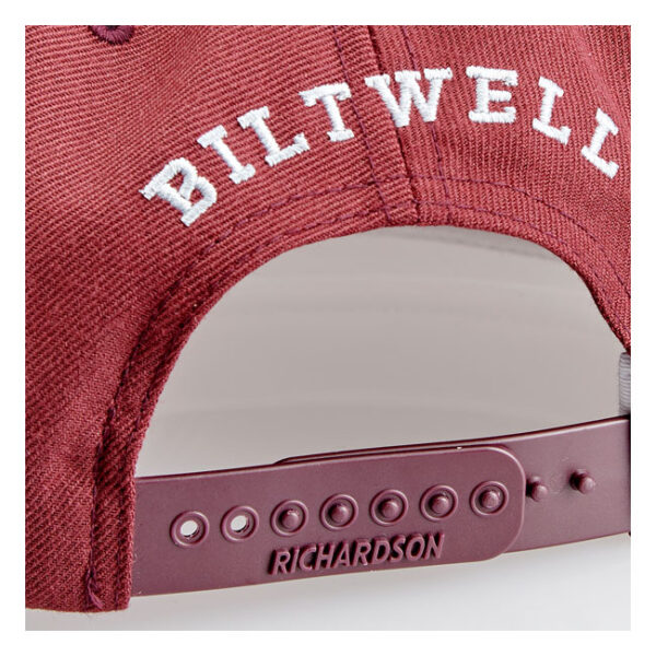 Gorra Biltwell Script B color granate - Imagen 7