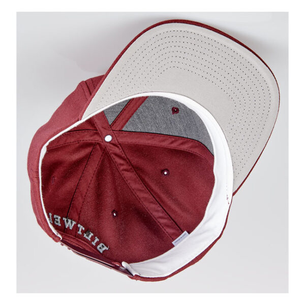 Gorra Biltwell Script B color granate - Imagen 4