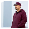 Gorra Biltwell Script B color granate - Imagen 5