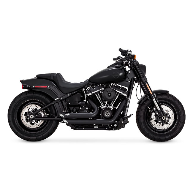 Escape PCX escalonado Shortshots de Vance & Hines. Negro