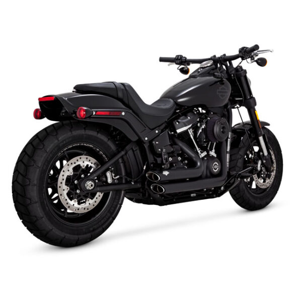 Escape PCX escalonado Shortshots de Vance & Hines. Negro