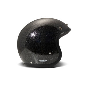 Casco DMD Retro Negro Brillante