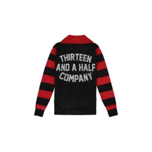 13-1/2 JERSEY Outlaw de media cremallera negro/rojo 13-1/2 JERSEY Outlaw de media cremallera negro/rojo