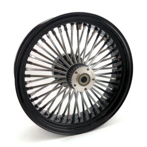 Rueda trasera MCS radial de 48 radios gruesos 5,50 x 18 negra