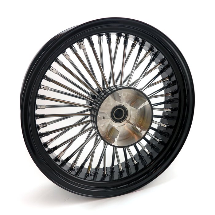 Rueda trasera MCS radial de 48 radios gruesos 5,50 x 18 negra