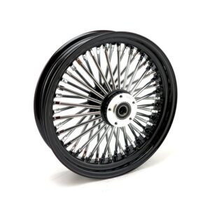 Rueda delantera radial MCS de 48 radios gruesos, 3,50 x 16 SF, color negro