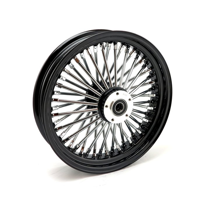 Rueda delantera radial MCS de 48 radios gruesos, 3,50 x 16 SF, color negro Rueda delantera radial MCS de 48 radios gruesos, 3,50 x 16 SF, color negro