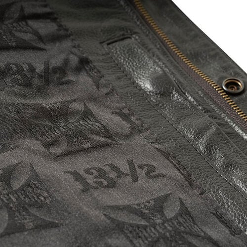 Chaleco West Coast Choppers  de cuero WCC x 13 1/2 Dominator