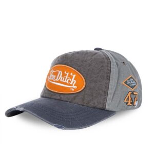 Gorra de béisbol con logotipo naranja de Von Dutch Jack