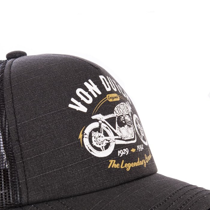Gorra de camionero Von Dutch Crew9 negra