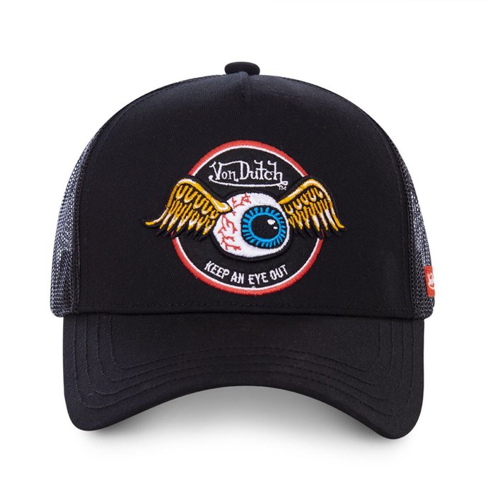 Gorra de camionero Von Dutch Rag negra