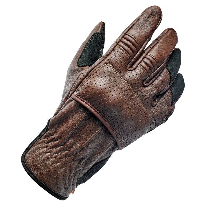 Guantes Biltwell Borrego chocolate/negro, certificación CE