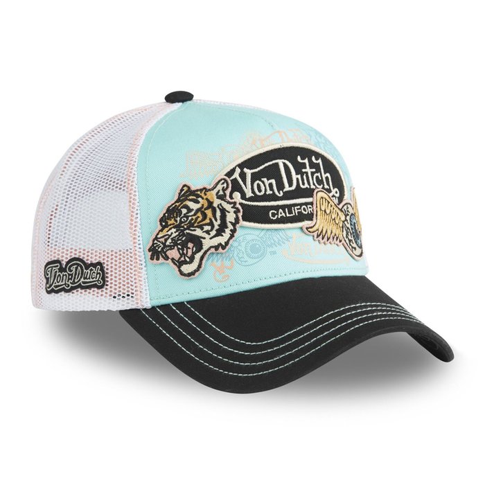 Gorra azul Von Dutch Patches 08