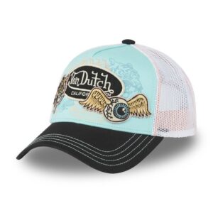 Gorra azul Von Dutch Patches 08