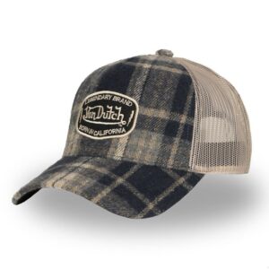 Gorra gris Von Dutch Carreaux