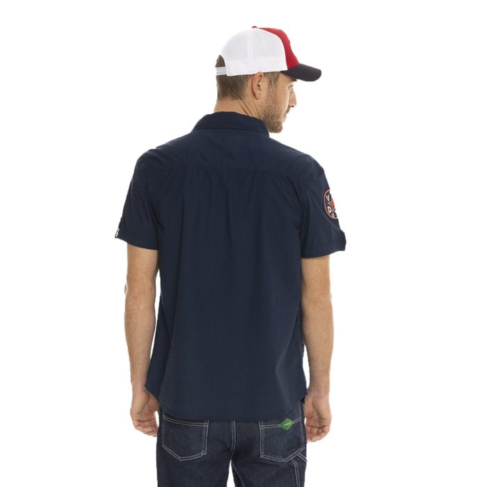 Camisa de popelina azul marino de Von Dutch