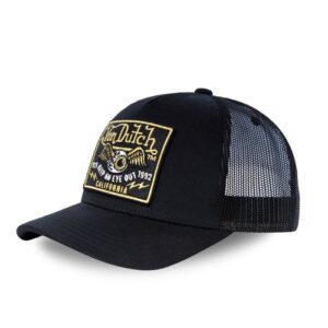 Gorra Von Dutch Heritage con parche cuadrado y ojos dorados y negros