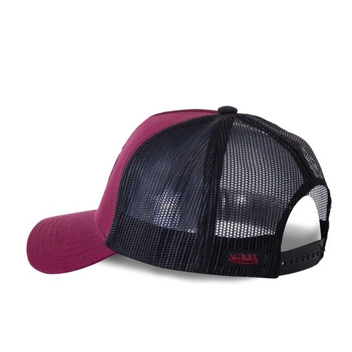 Gorra Von Dutch Heritage color burdeos californiano/negro