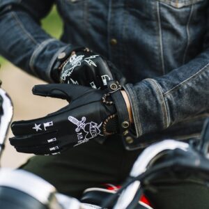Guantes By City Second Skin negros con tatuaje Guantes By City Second Skin negros con tatuaje